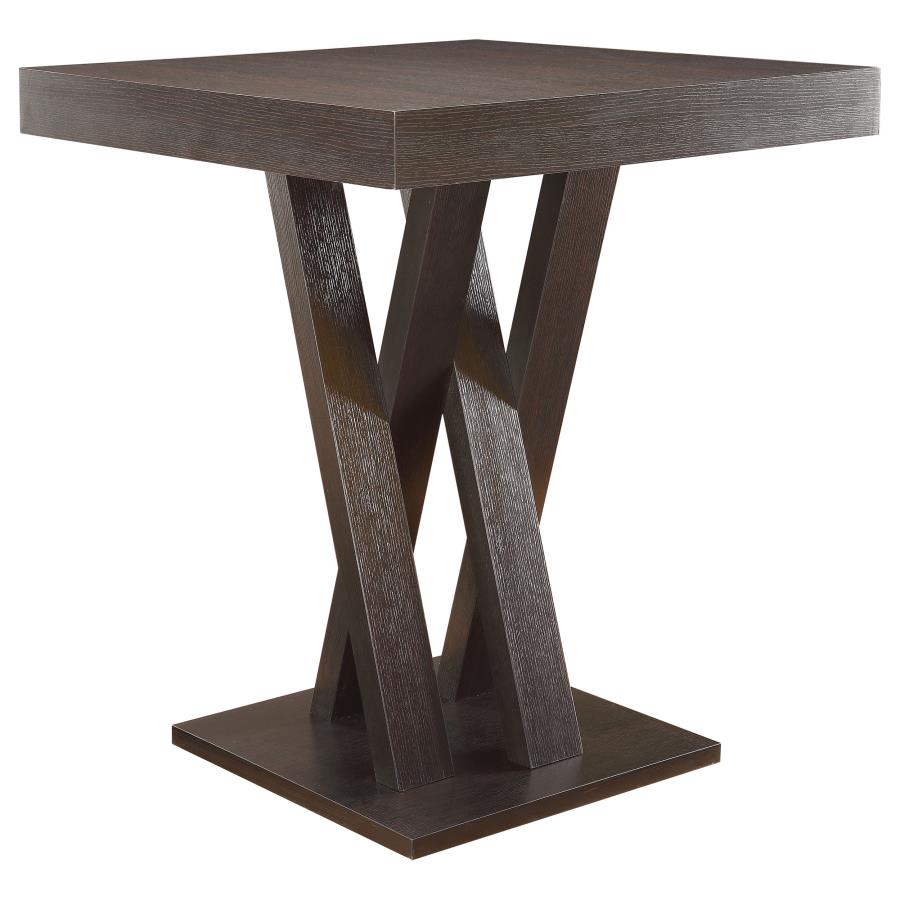 (image for) Freda Square 36-inch Pub Height Bistro Bar Table Cappuccino