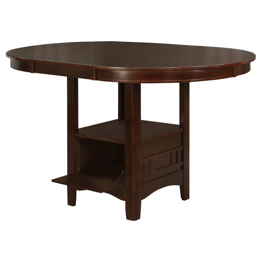 (image for) Lavon Oval Counter Height Table Warm Brown