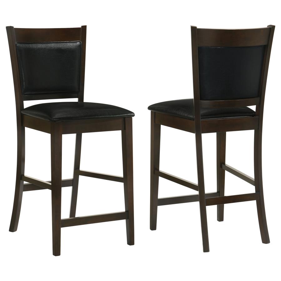 (image for) Jaden Upholstered Counter Chair Espresso (Set of 2)