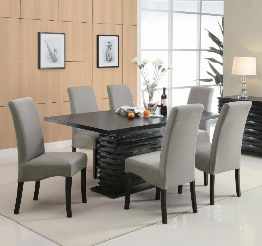 (image for) Stanton 7-piece Rectangular Dining Table Set Grey