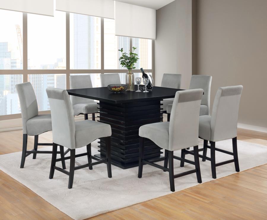 (image for) Stanton 5-piece Square Counter Height Dining Table Set Grey