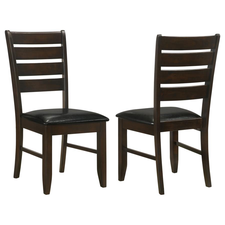 (image for) Dalila Wood Dining Side Chair Cappuccino (Set of 2)