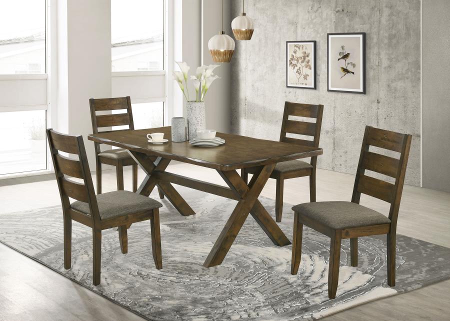 (image for) Alston 5-piece Rectangular Dining Table Set Knotty Nutmeg