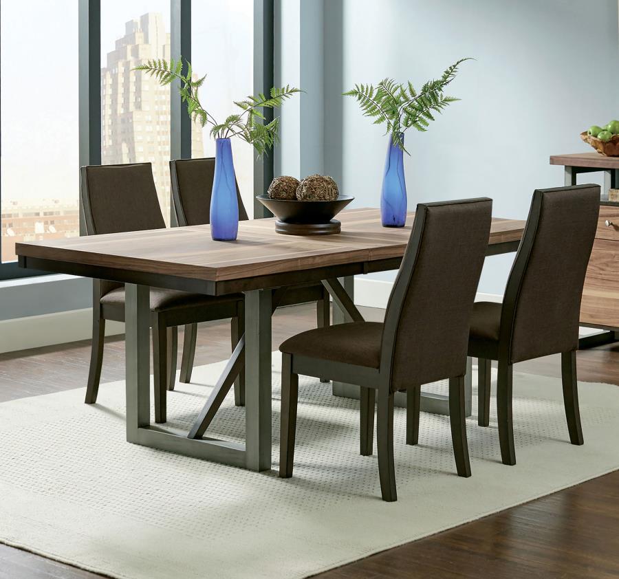 (image for) Spring Creek 5-piece Rectangular Dining Table Set Chocolate