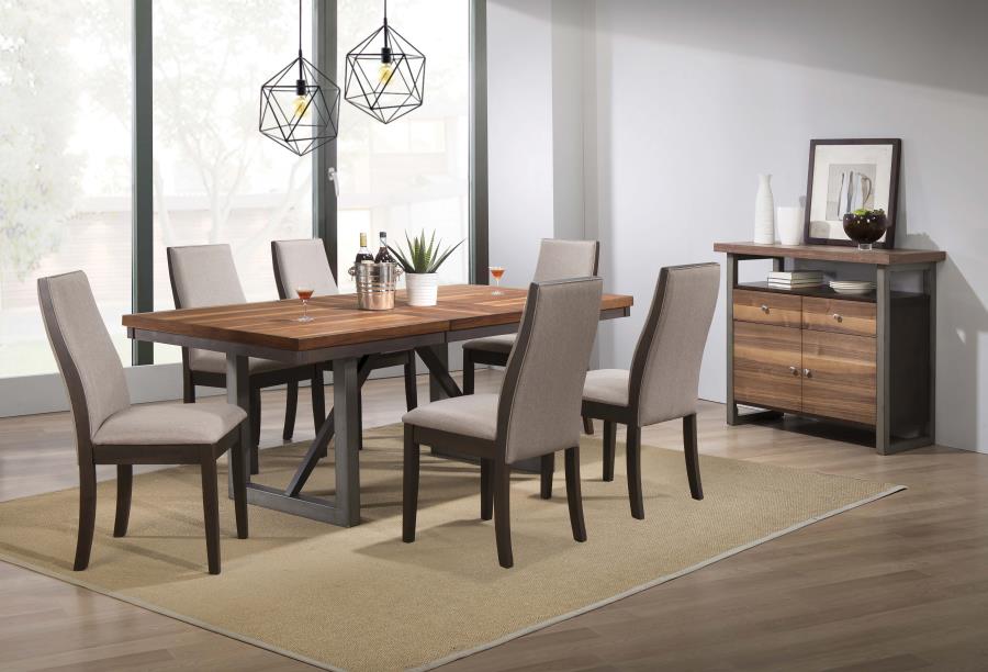 (image for) Spring Creek 5-piece Rectangular Dining Table Set Taupe