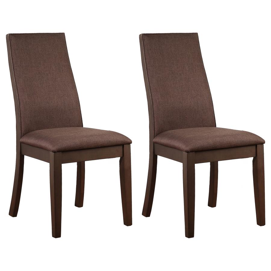 (image for) Spring Creek Upholstered Dining Chair Chocolate (Set of 2)