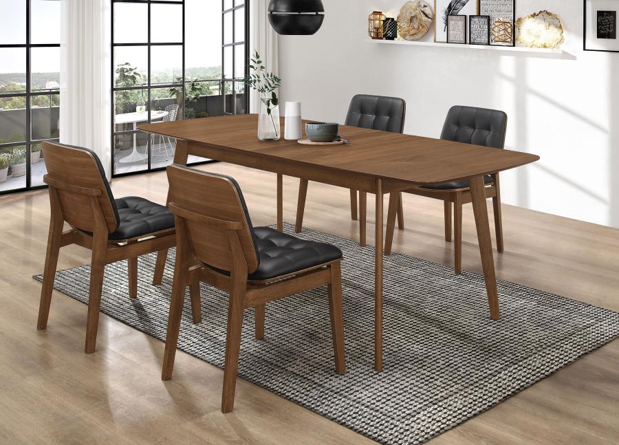 (image for) Redbridge Rectangular 5-piece Dining Set Natural Walnut