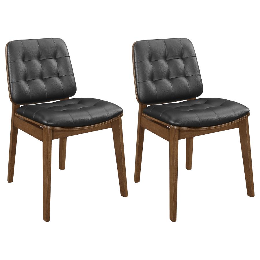 (image for) Redbridge Upholstered Dining Side Chair Walnut (Set of 2)