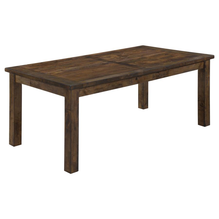 (image for) Coleman Rectangular 79-inch Dining Table Rustic Golden Brown