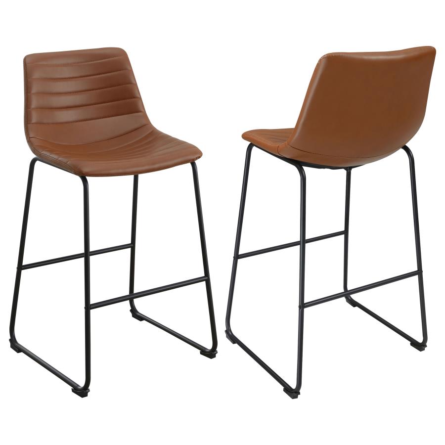 (image for) Zuni Upholstered Counter Height Chair Saddle (Set of 2)