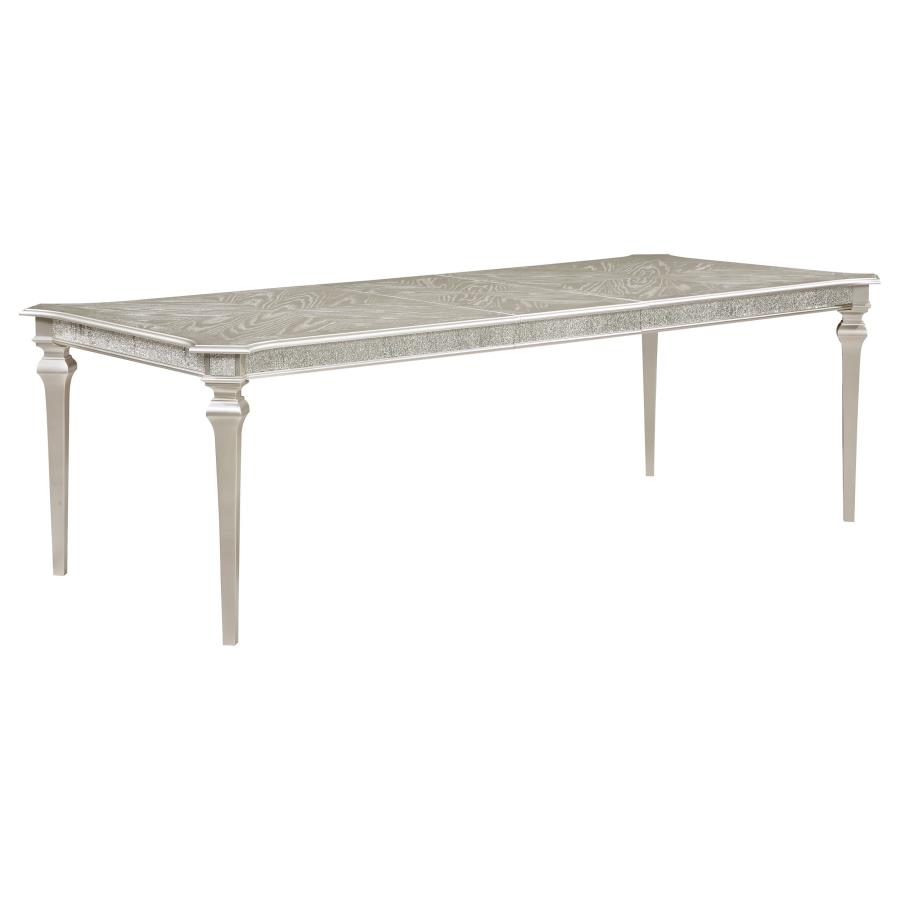 (image for) Evangeline 96-inch Extension Leaf Dining Table Silver Oak