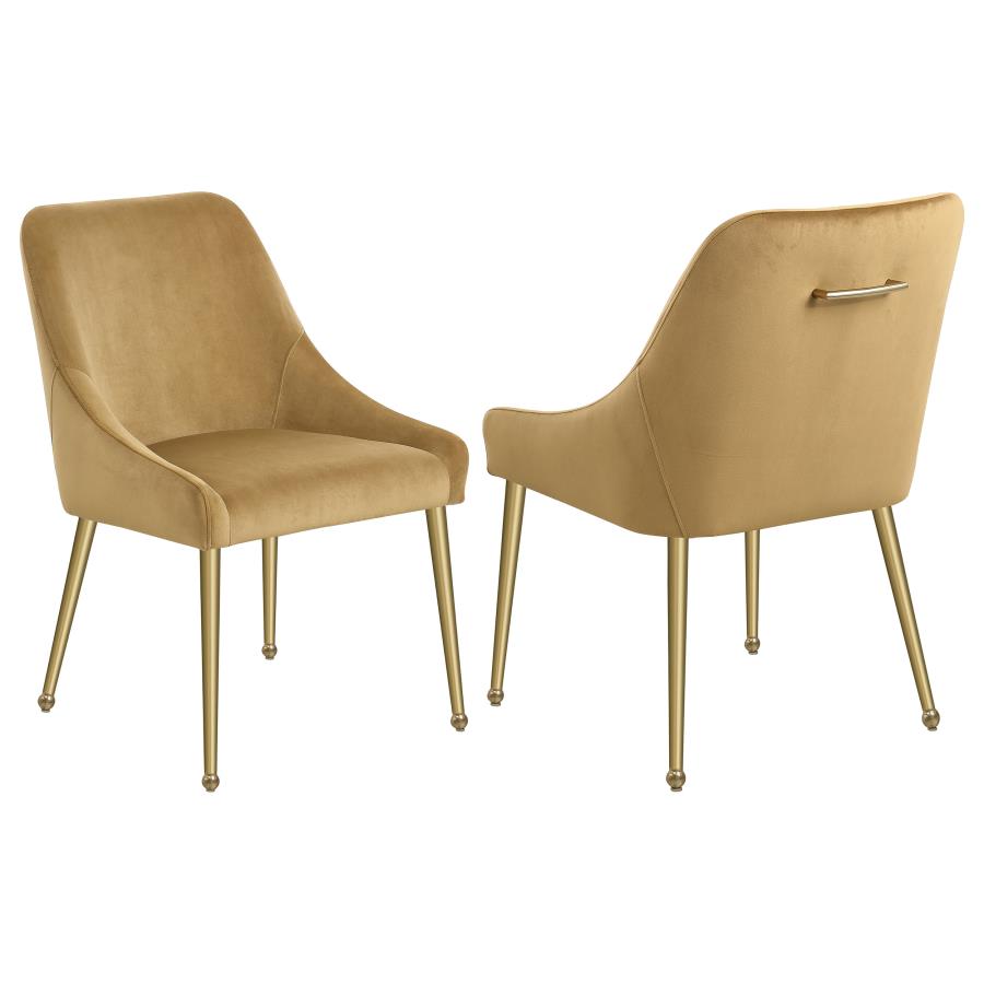 (image for) Mayette Upholstered Dining Side Chair Cognac (Set of 2)