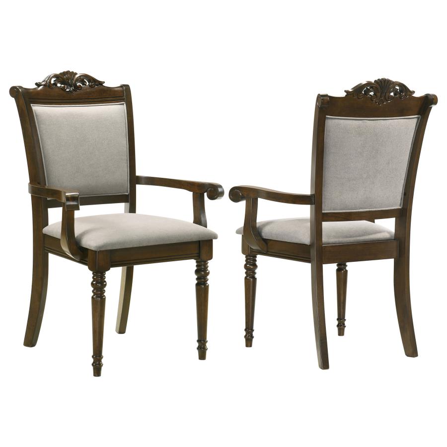 (image for) Willowbrook Wood Dining Arm Chair Chestnut (Set of 2)