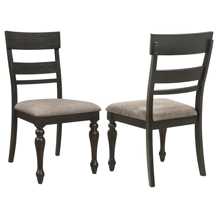 (image for) Bridget Wood Dining Side Chair Charcoal (Set of 2)