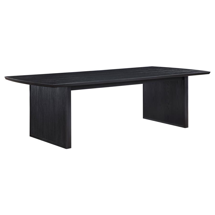 (image for) Brookmead 100-inch Extension Leaf Dining Table Black