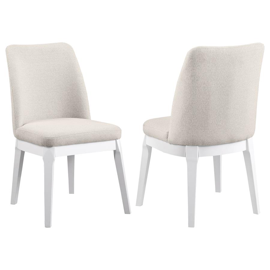 (image for) Carissa Upholstered Dining Side Chair Beige (Set of 2)