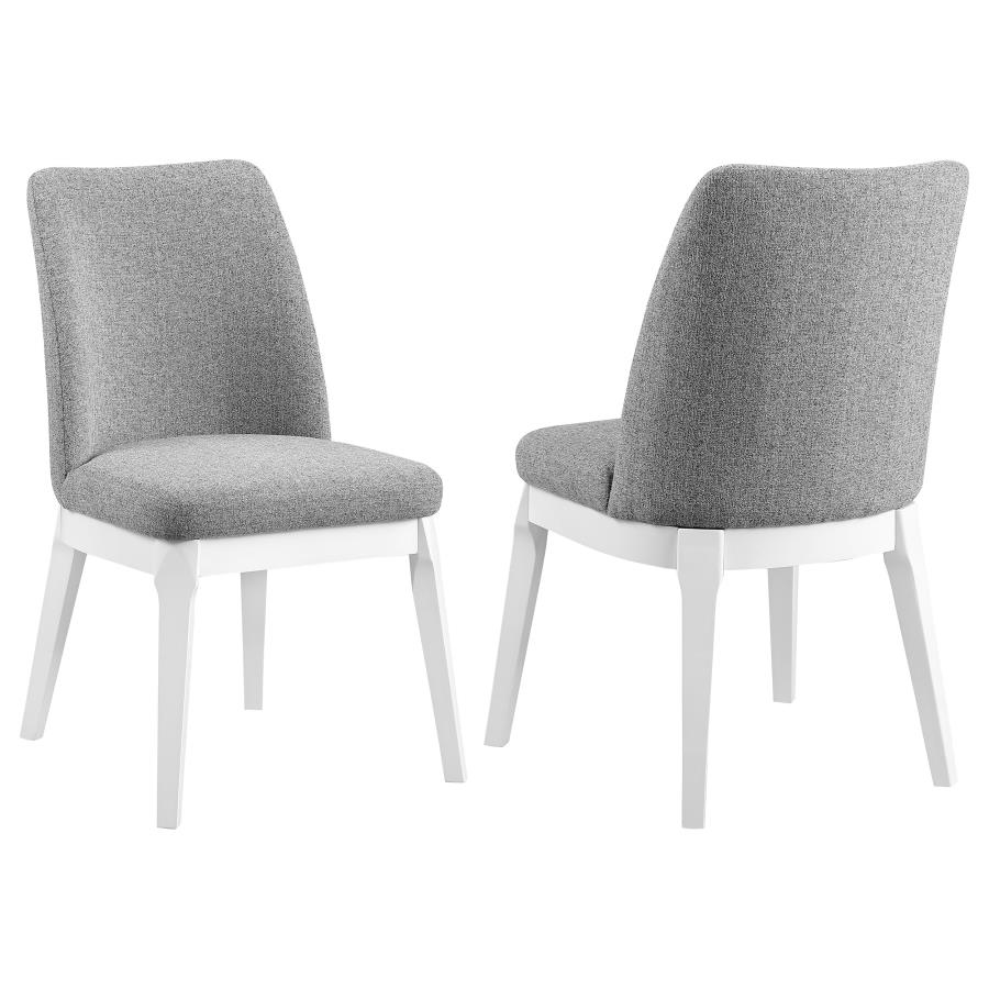 (image for) Carissa Upholstered Dining Side Chair Light Grey (Set of 2)