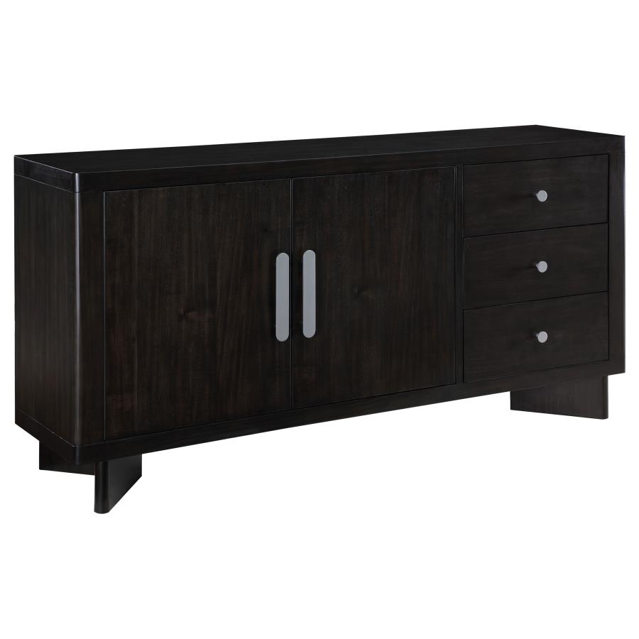 (image for) Hathaway 3-drawer Sideboard Buffet Cabinet Acacia Brown