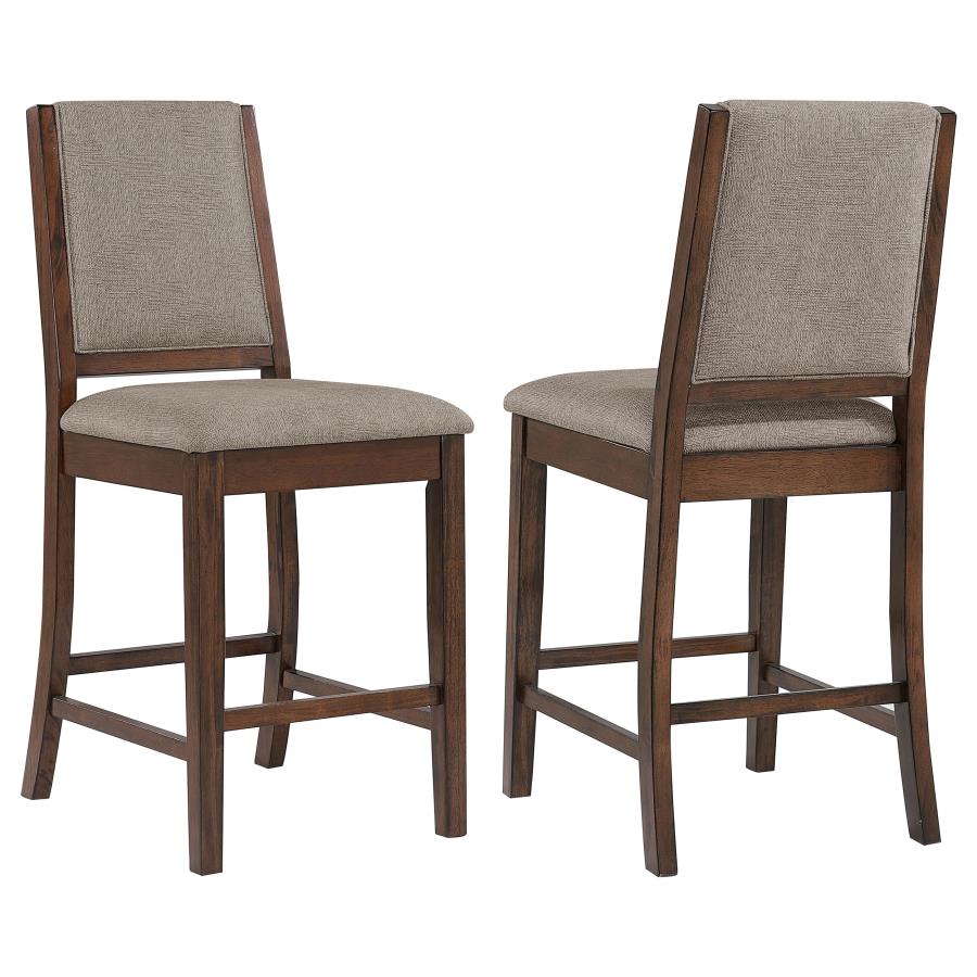 (image for) Patterson Upholstered Counter Chair Mango Oak (Set of 2)