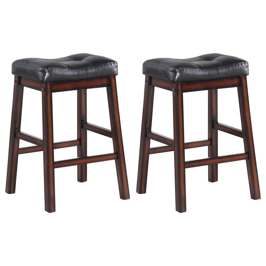 (image for) Donald Upholstered Counter Stool Cappuccino (Set of 2)