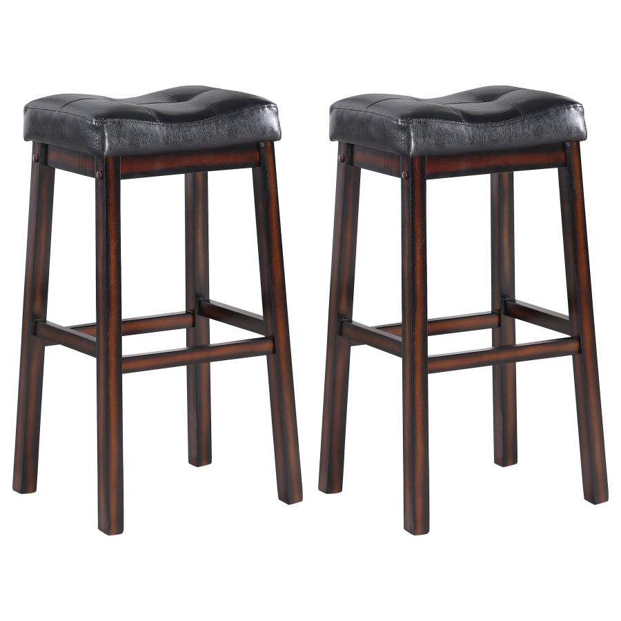 (image for) Donald Upholstered Bar Stool Cappuccino (Set of 2)