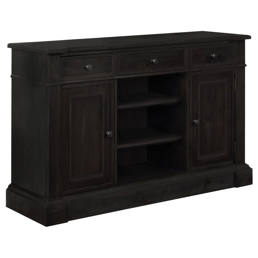 (image for) Phelps 2-door Sideboard Buffet Cabinet Distressed Noir