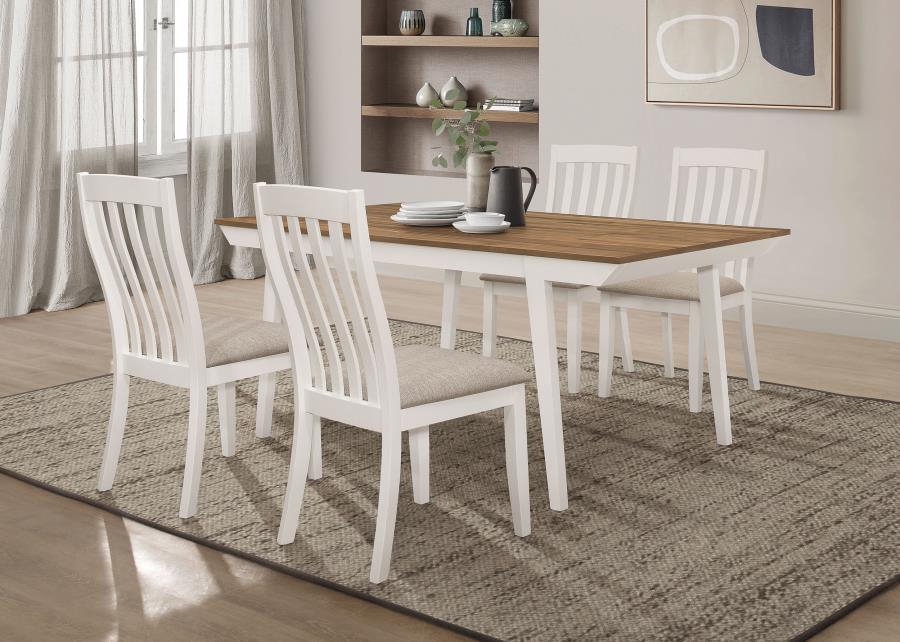 (image for) Nogales 5-piece Rectangular Dining Table Set Off White