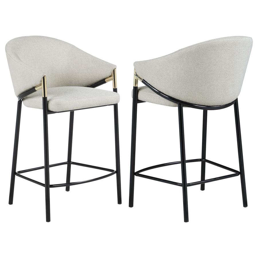 (image for) Chadwick Fabric Upholstered Counter Chair Beige (Set of 2)