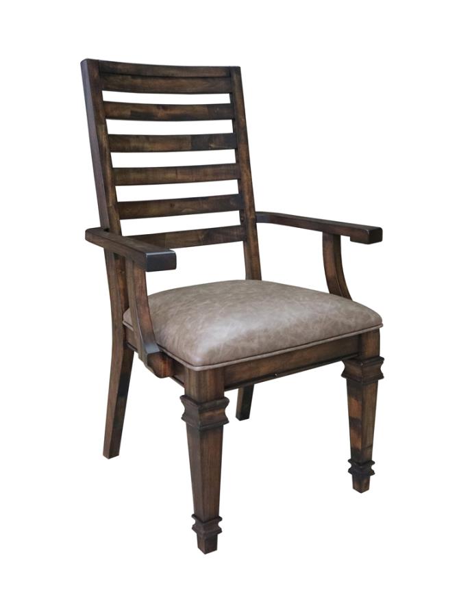 (image for) Avenue Ladder Back Arm Chairs Brown (Set of 2)