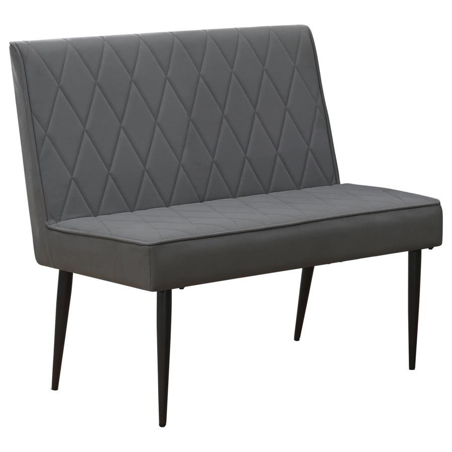 (image for) Moxee Upholstered Tufted Short Bench Grey