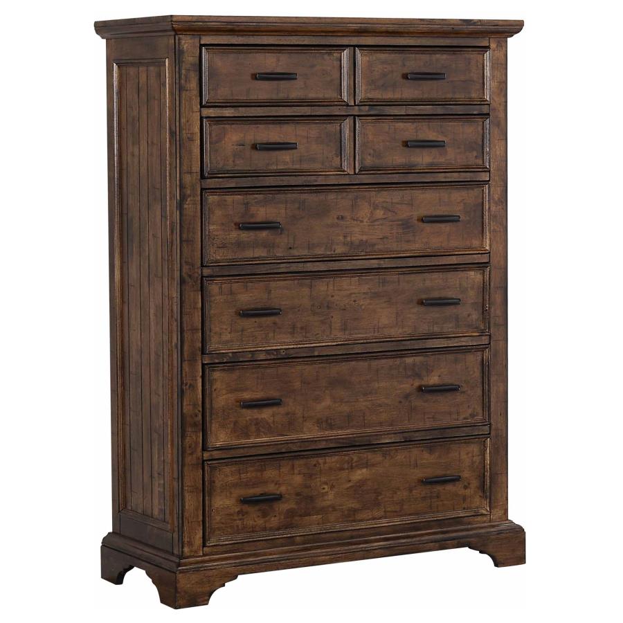 (image for) Elk Grove 7-drawer Bedroom Chest Vintage Bourbon