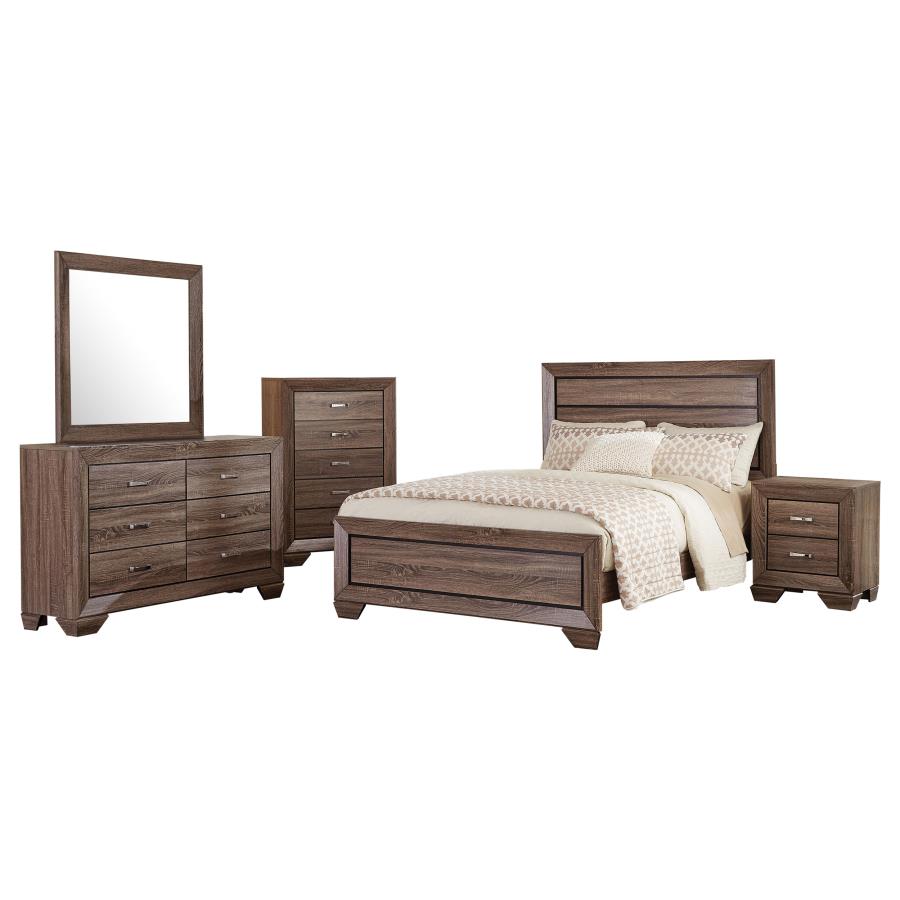 (image for) Kauffman 5-piece Queen Bedroom Set Washed Taupe