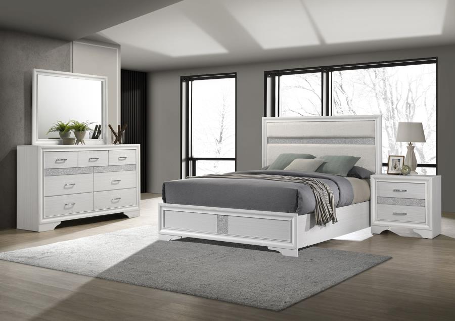 (image for) Miranda 4-piece Eastern King Bedroom Set White