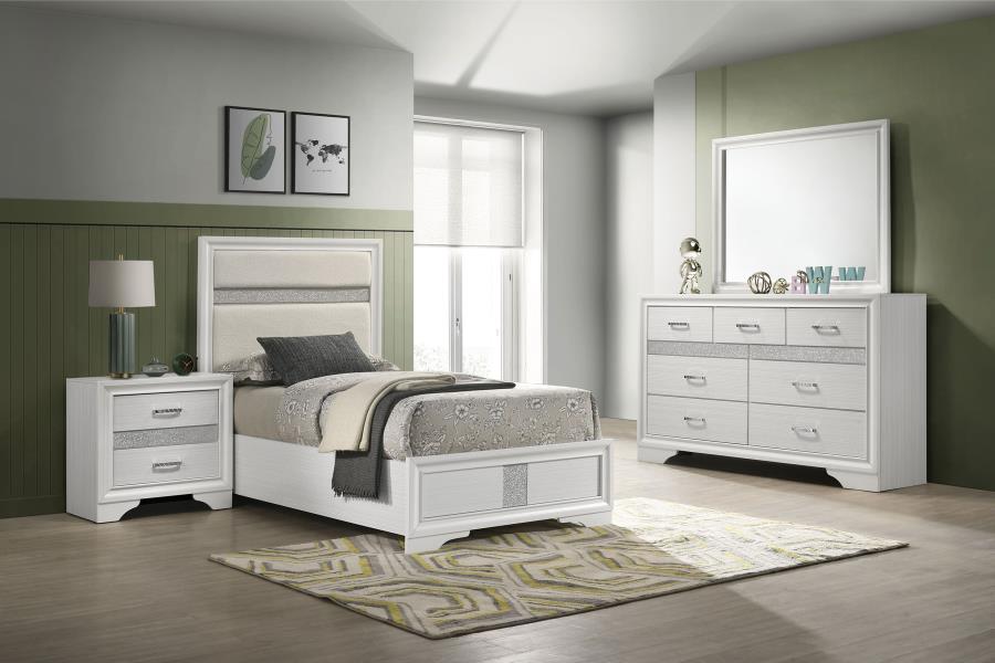 (image for) Miranda 4-piece Twin Bedroom Set White