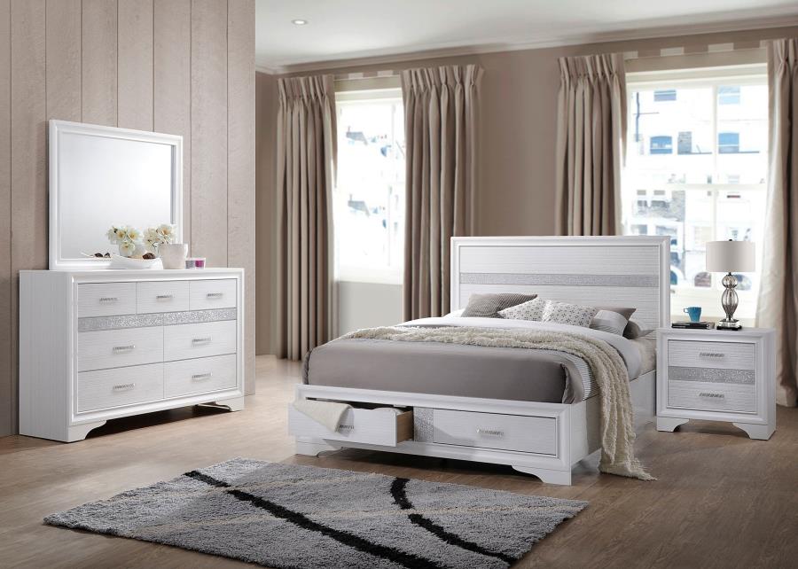 (image for) Miranda 4-piece California King Bedroom Set White