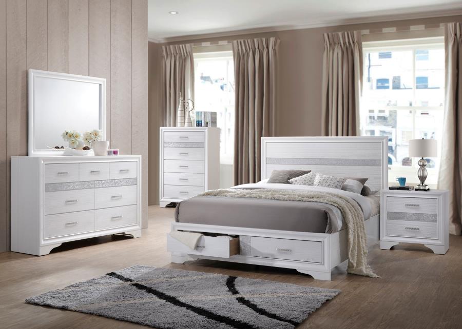 (image for) Miranda 5-piece California King Bedroom Set White