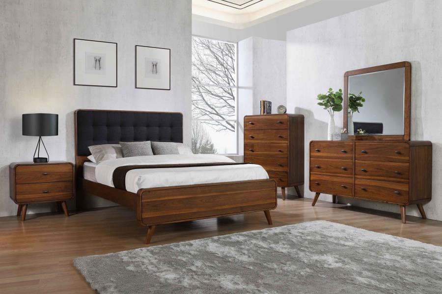 (image for) Robyn 4-piece California King Bedroom Set Dark Walnut