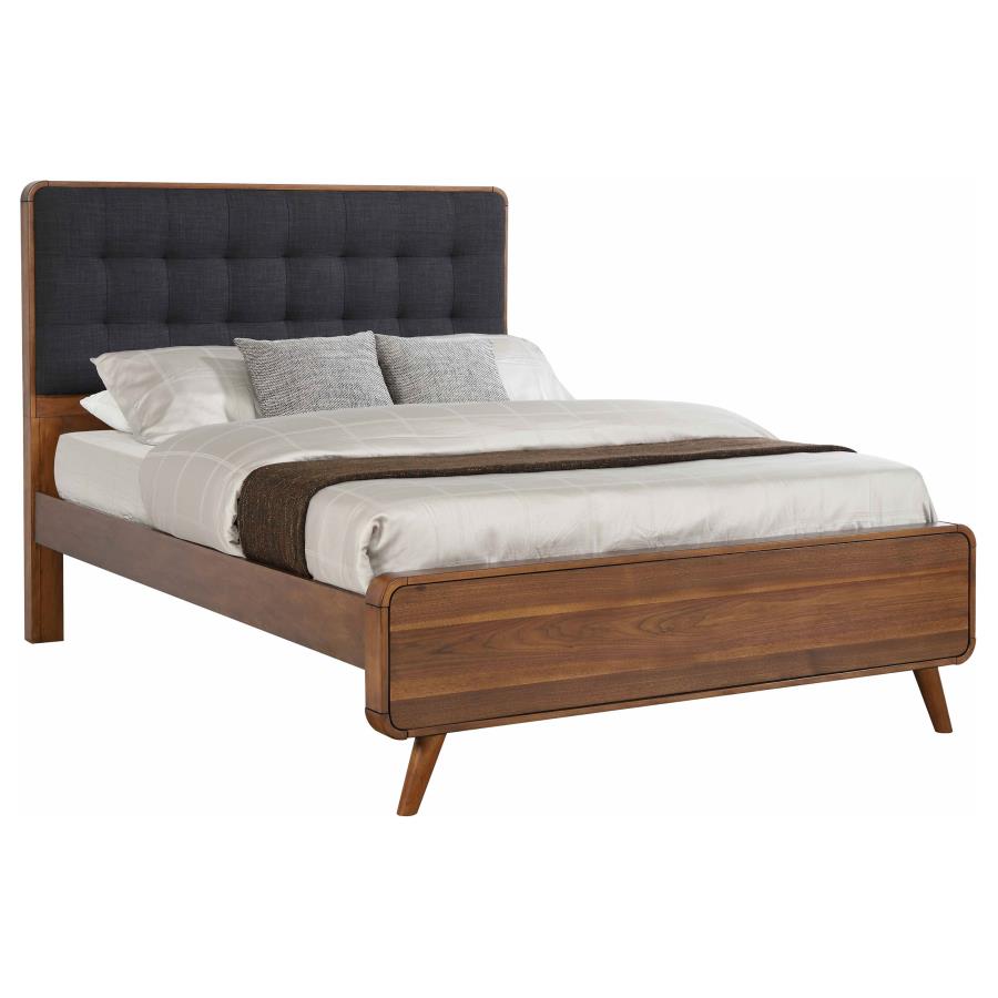 (image for) Robyn Wood Queen Panel Bed Dark Walnut