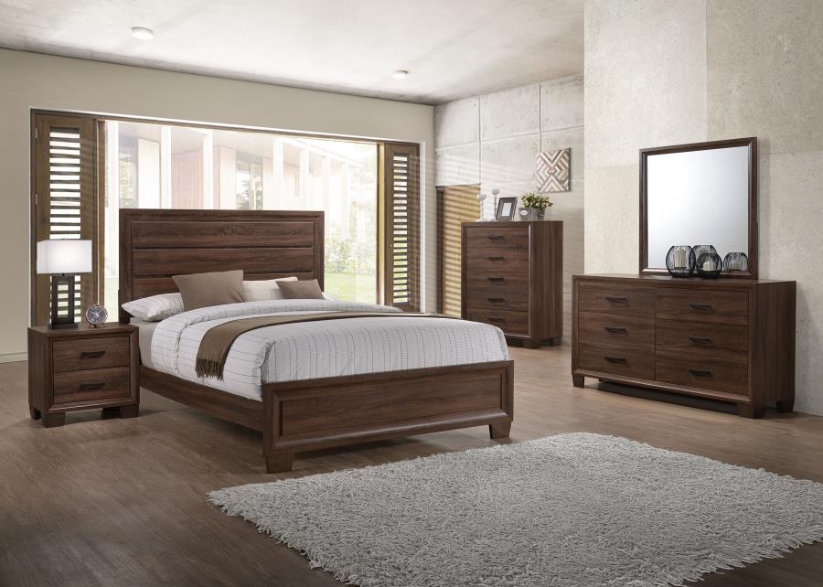 (image for) Brandon 5-piece Queen Bedroom Set Warm Brown