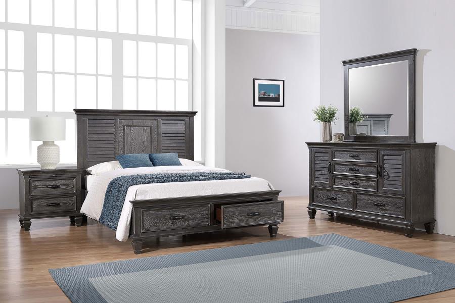 (image for) Franco 4-piece Eastern King Bedroom Set Weathered Sage