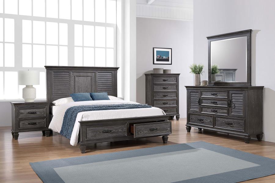 (image for) Franco 5-piece Queen Storage Bedroom Set Weathered Sage