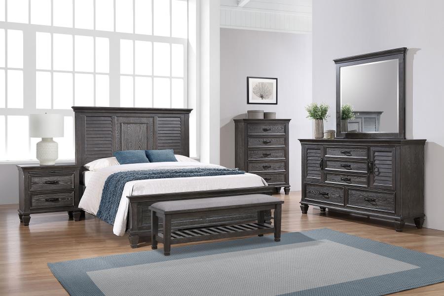 (image for) Franco 4-piece Eastern King Bedroom Set Weathered Sage