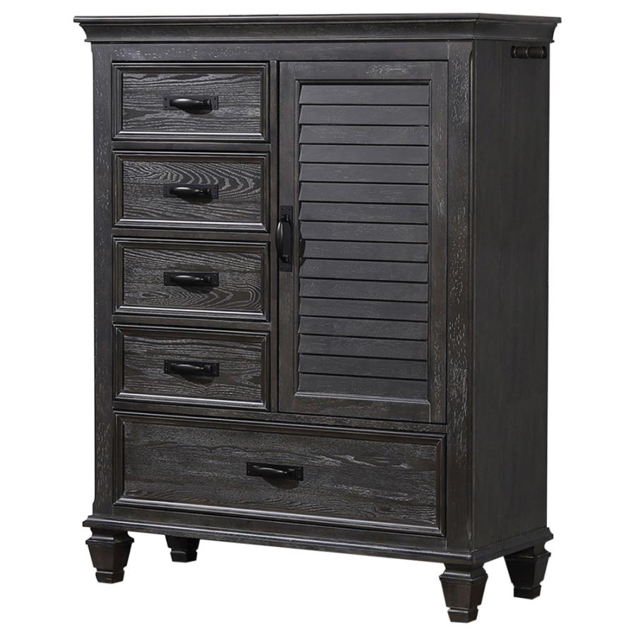 (image for) Franco 5-drawer Door Chest Weathered Sage