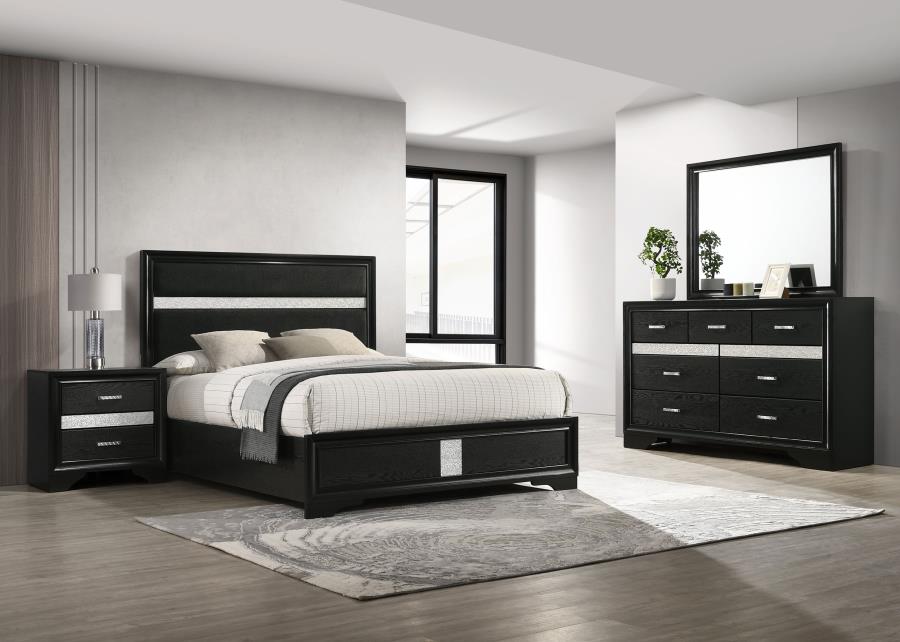 (image for) Miranda 4-piece Full Bedroom Set Black