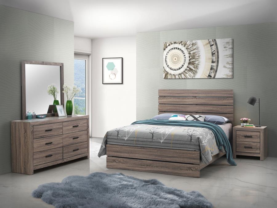 (image for) Brantford 4-piece Eastern King Bedroom Set Barrel Oak