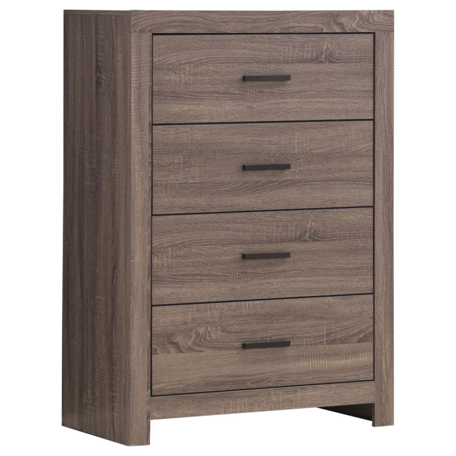 (image for) Brantford 4-drawer Bedroom Chest Barrel Oak