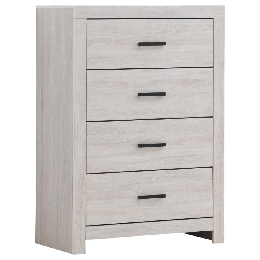 (image for) Brantford 4-drawer Bedroom Chest Coastal White