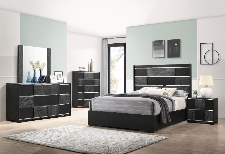 (image for) Blacktoft 5-piece Queen Bedroom Set Black