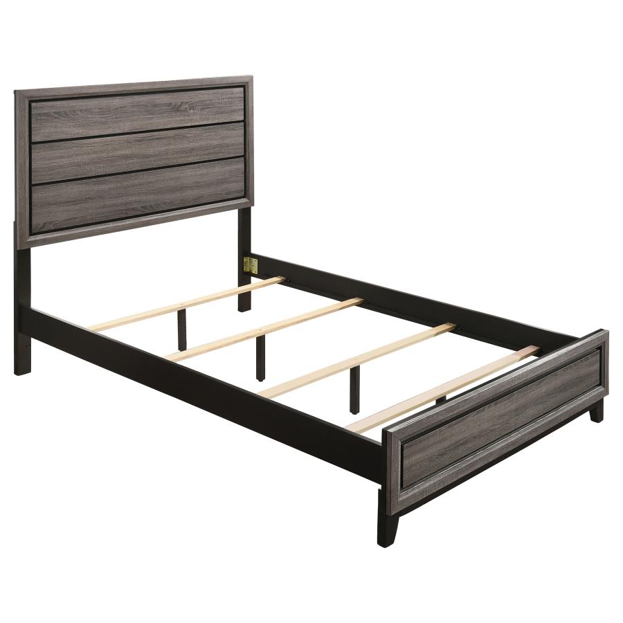 (image for) Watson Wood Full Panel Bed Grey Oak