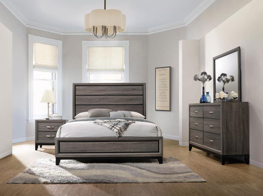 (image for) Watson 4-piece California King Bedroom Set Grey Oak